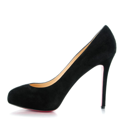 Christian Louboutin Suede New Declic 120 Pumps 40 Black 1 of 9