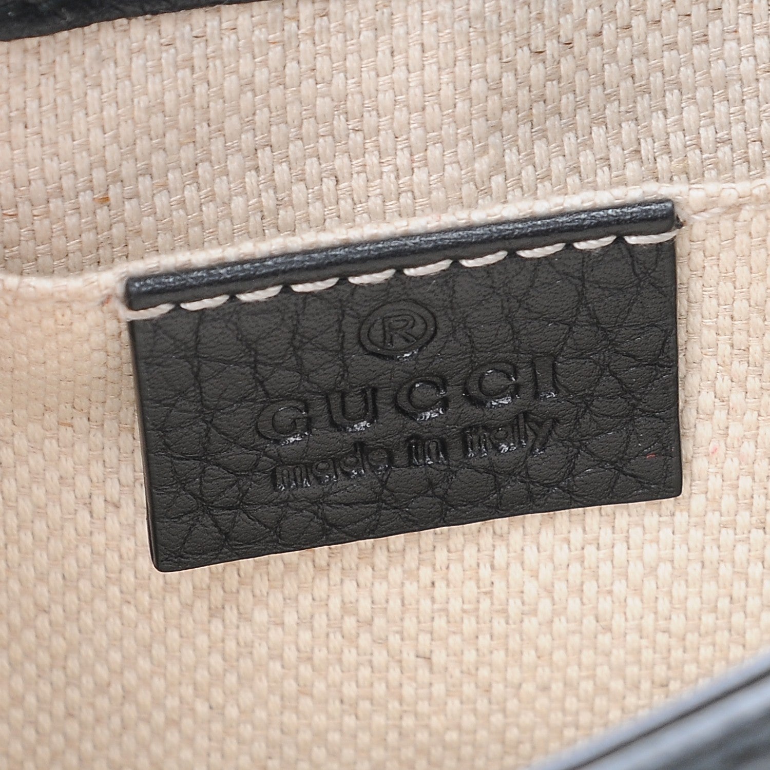 Gucci Pebbled Calfskin Small Soho Flap Crossbody Black 6 of 7