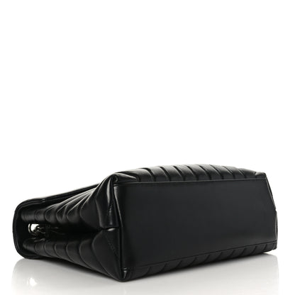 Saint Laurent Calfskin Y Quilted Monogram Medium Loulou Chain Satchel Black 4 of 9