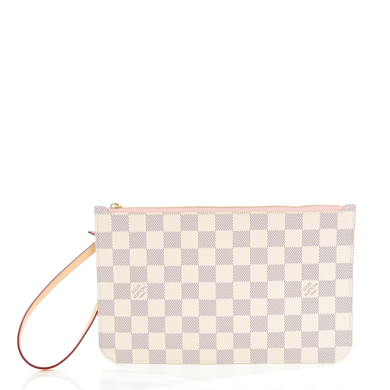 Louis Vuitton Damier Azur Neverfull MM GM Pochette Rose Ballerine 1 of 7