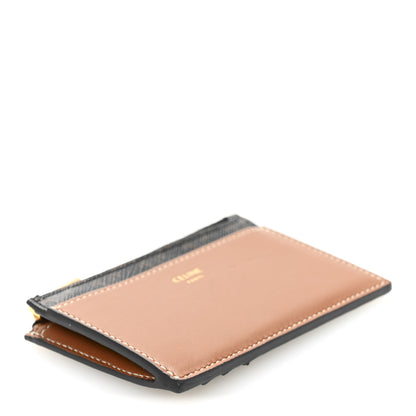 Celine Triomphe Canvas Zipped Card Holder Tan 4 of 10