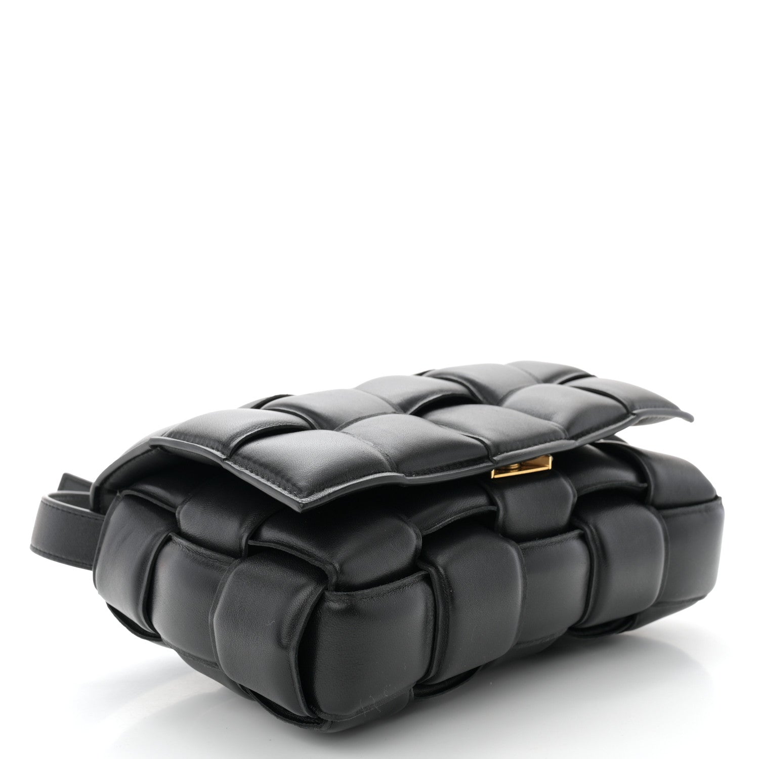 Bottega Veneta Nappa Maxi Intreccio Padded Cassette Crossbody Bag Black 4 of 10