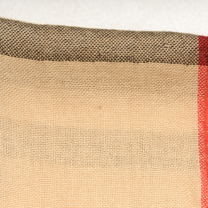 Burberry Merino Wool Cashmere Giant Check Crinkle Scarf Camel 7 of 10