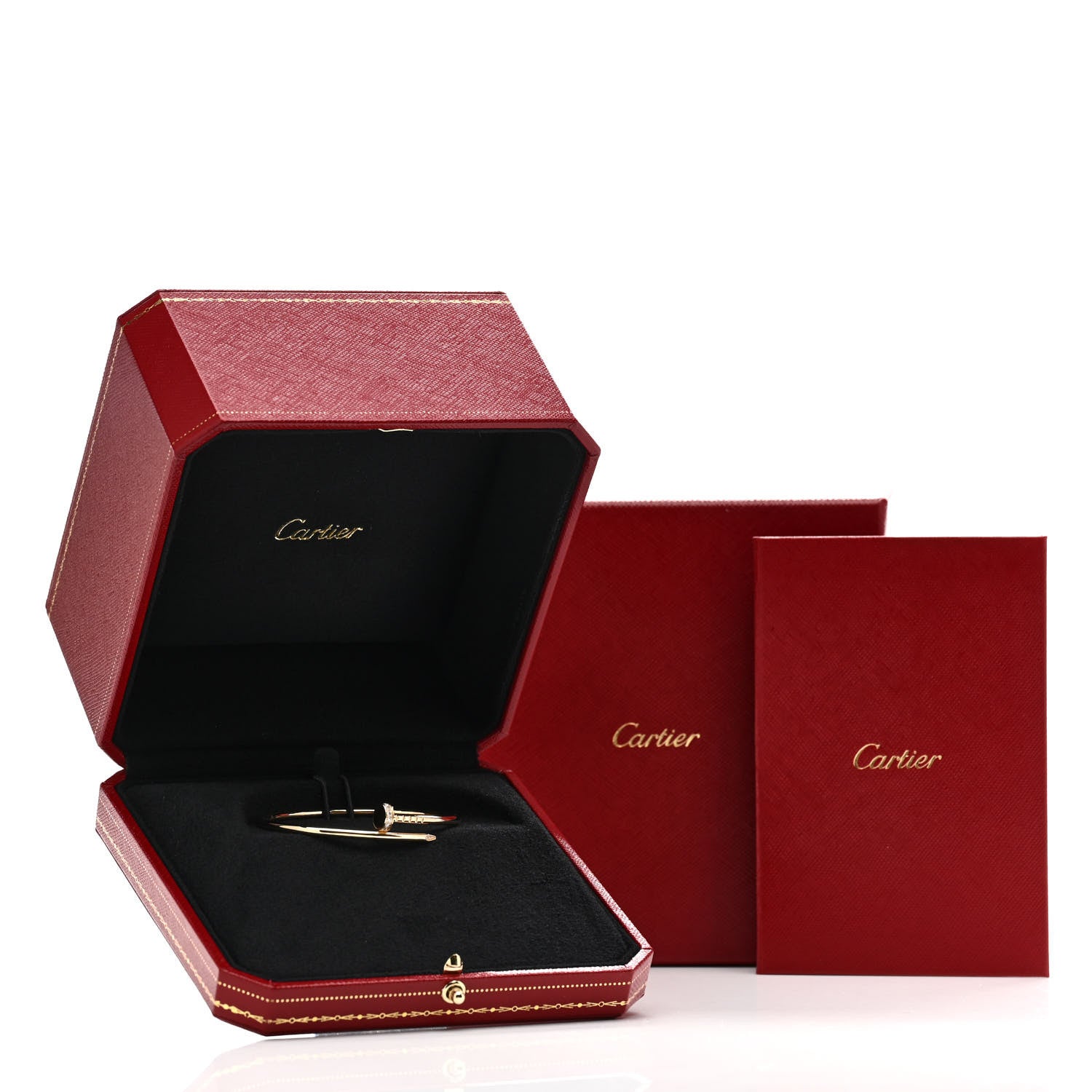 Cartier 18K Yellow Gold Diamond Small Juste Un Clou Bracelet 15 4 of 4