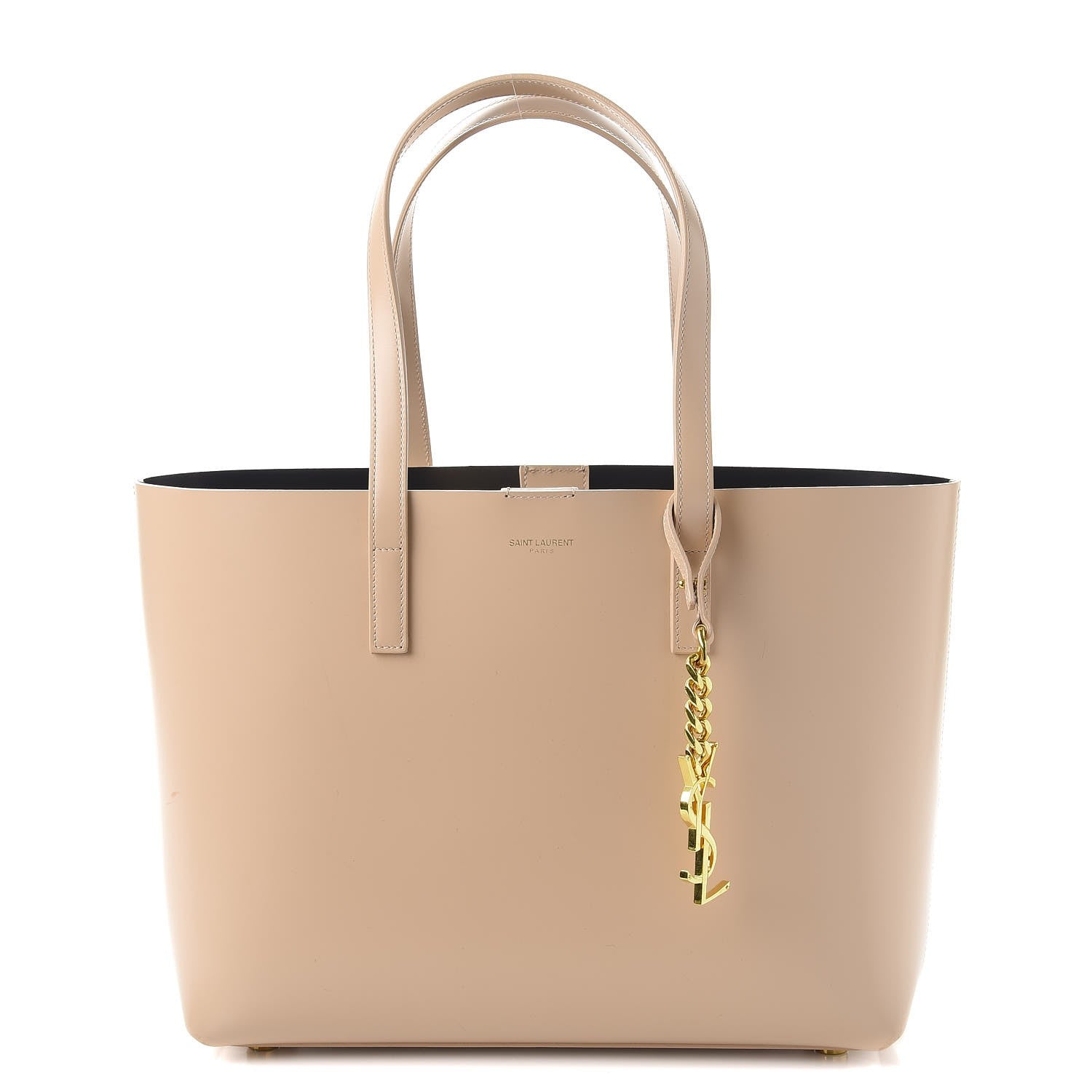 Saint Laurent Calfskin Classic Monogram Double Face Tote Nude Powder 1 of 14