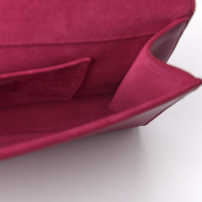 Saint Laurent Calfskin Classic Y Ligne Clutch Fuchsia 5 of 10