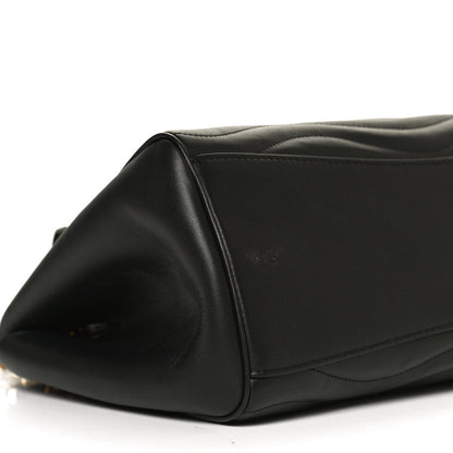 Louis Vuitton Calfskin New Wave Chain Tote Black 9 of 10