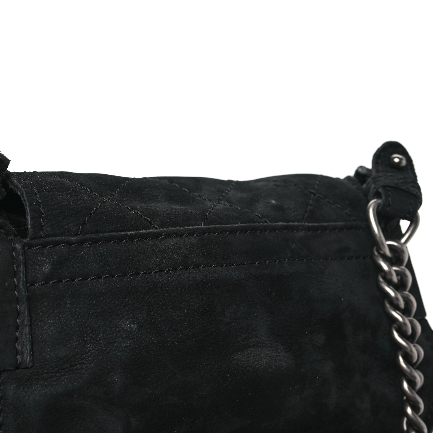 Chanel Bullskin Suede Small Highlander Messenger Flap Black 11 of 11