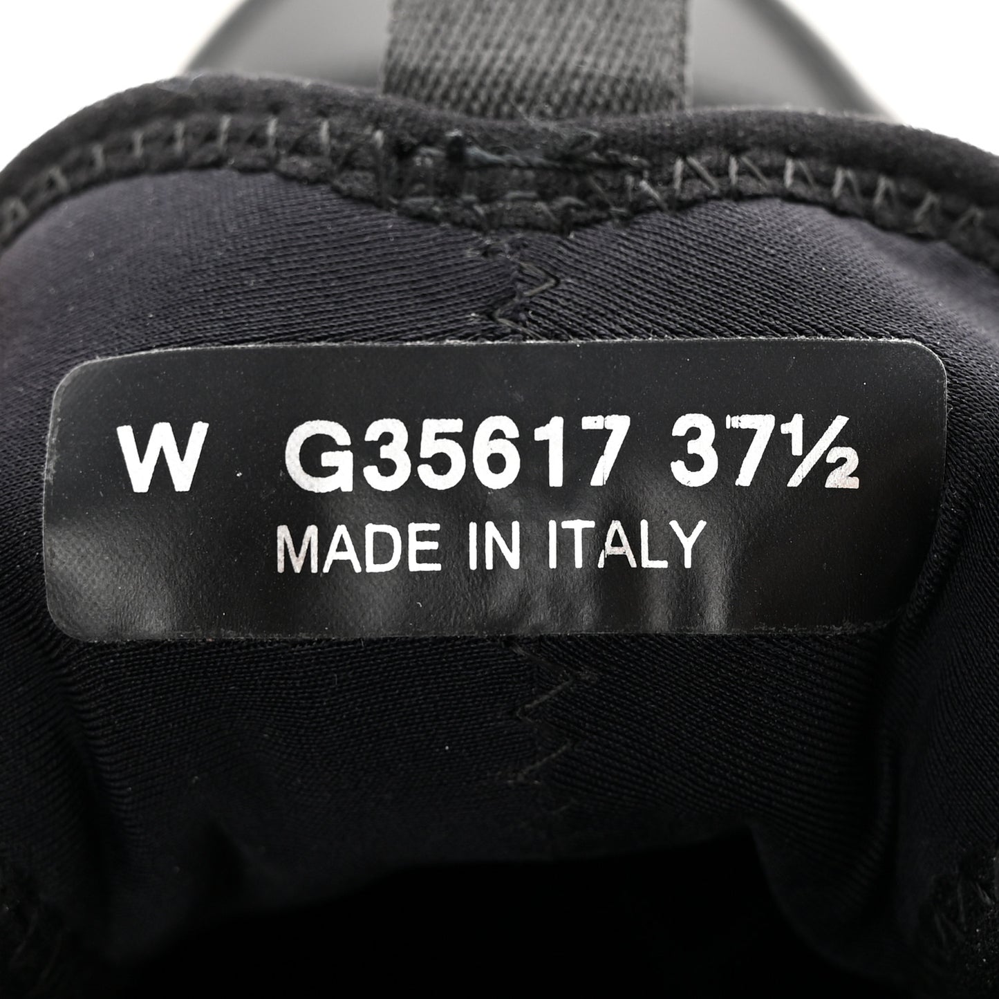 Velvet Calfskin Mixed Fibers CC Sneakers 37.5 Black