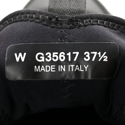 Chanel Velvet Calfskin Mixed Fibers CC Sneakers 37.5 Black 9 of 13