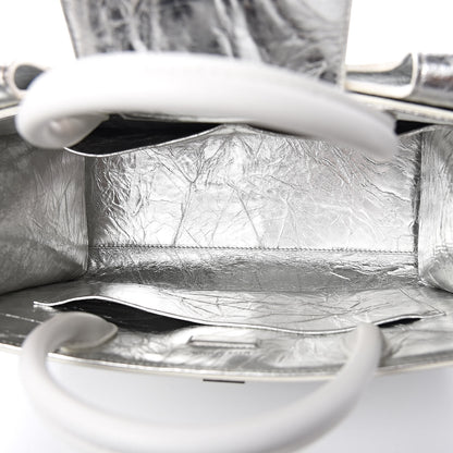 Christian Dior Metallic Calfskin Medium Diorever Flap Silver 5 of 10