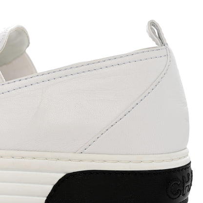 Chanel Lambskin Quilted Womens CC Stroll Sneakers 40 White 18 of 18