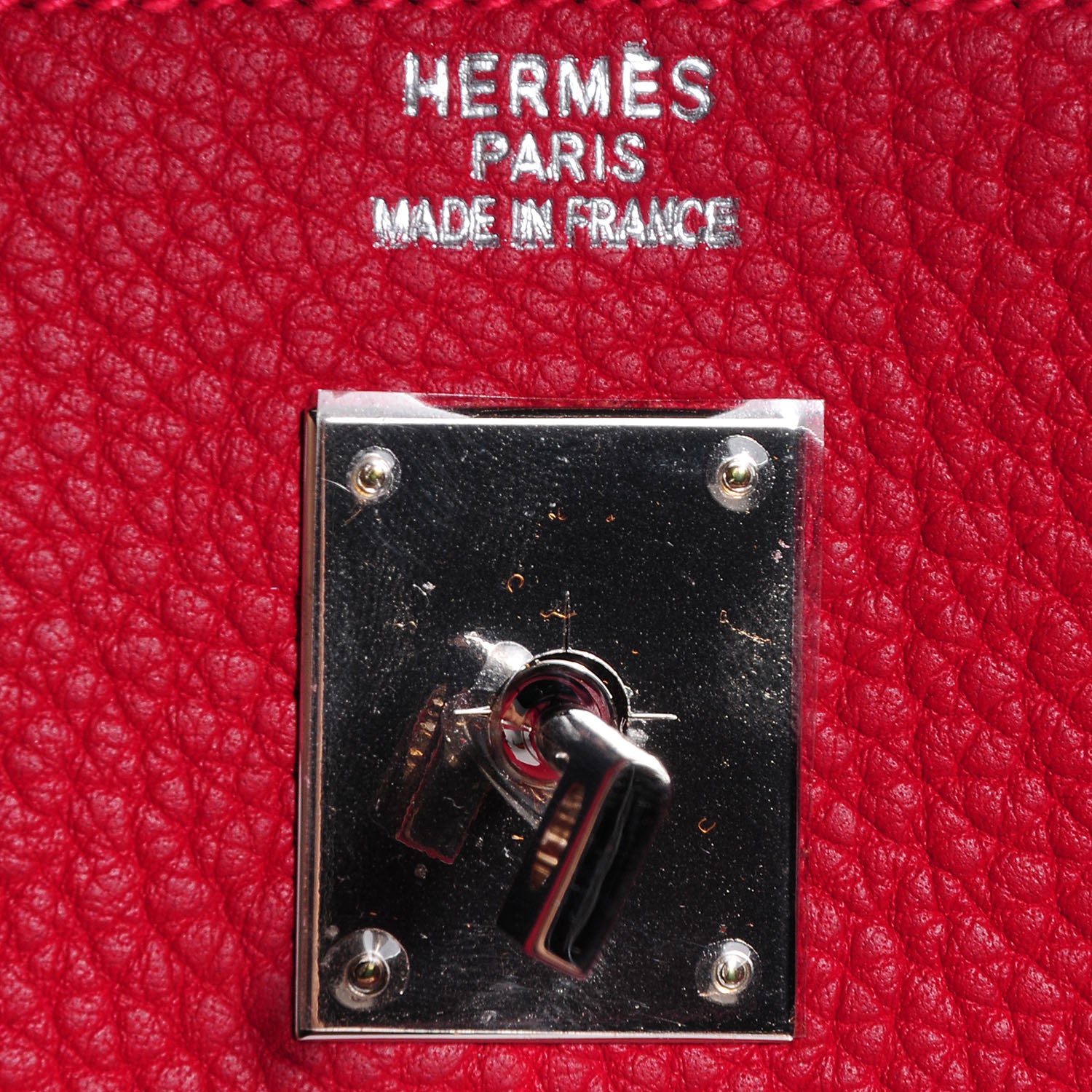 Hermes Togo HAC Birkin 32 Rouge 6 of 25