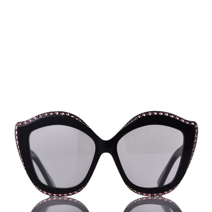 Gucci Crystal Cat Eye GG0118S Sunglasses Black 3 of 8