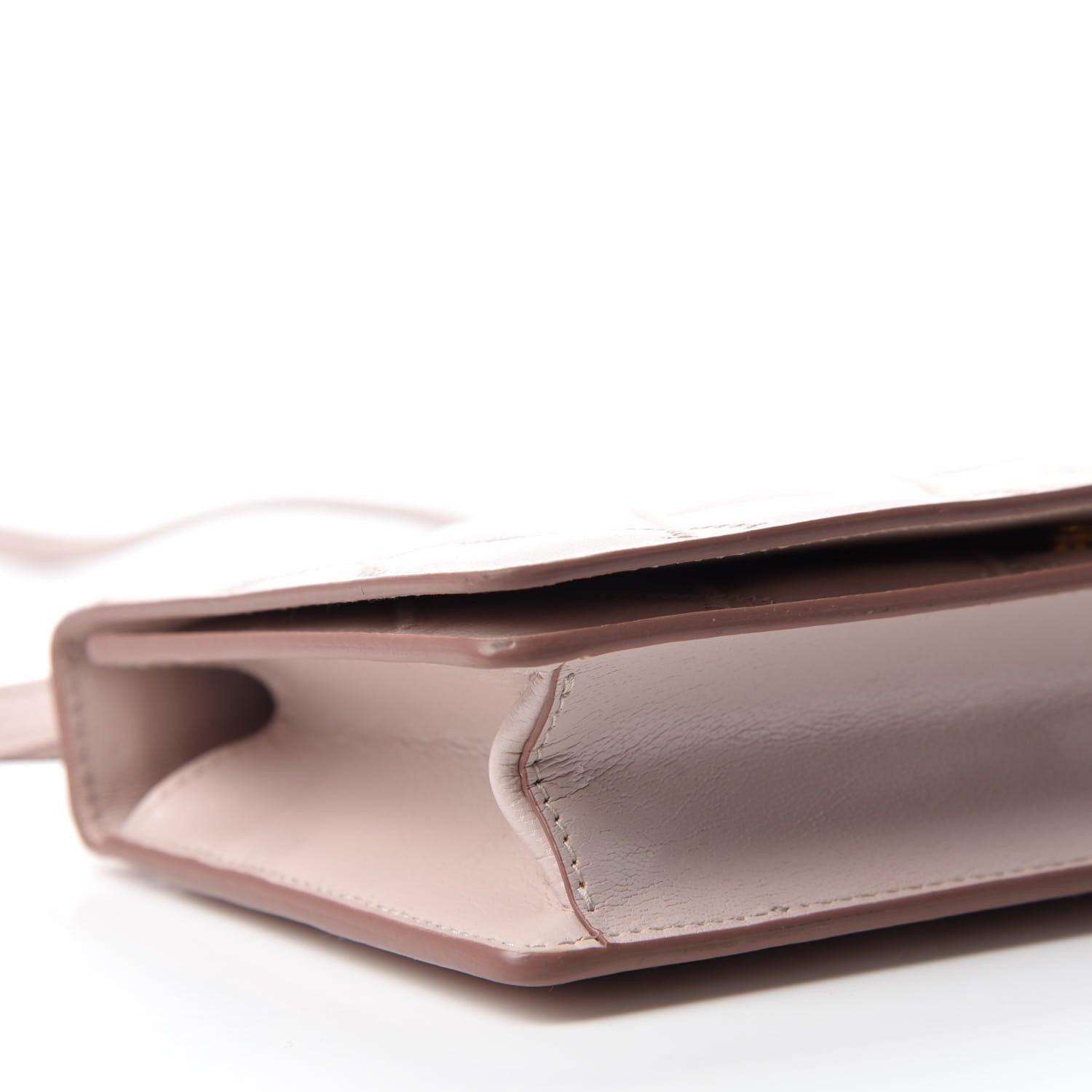 Givenchy Goatskin Quilted GV3 Strap Wallet Pale Pink 6 of 11