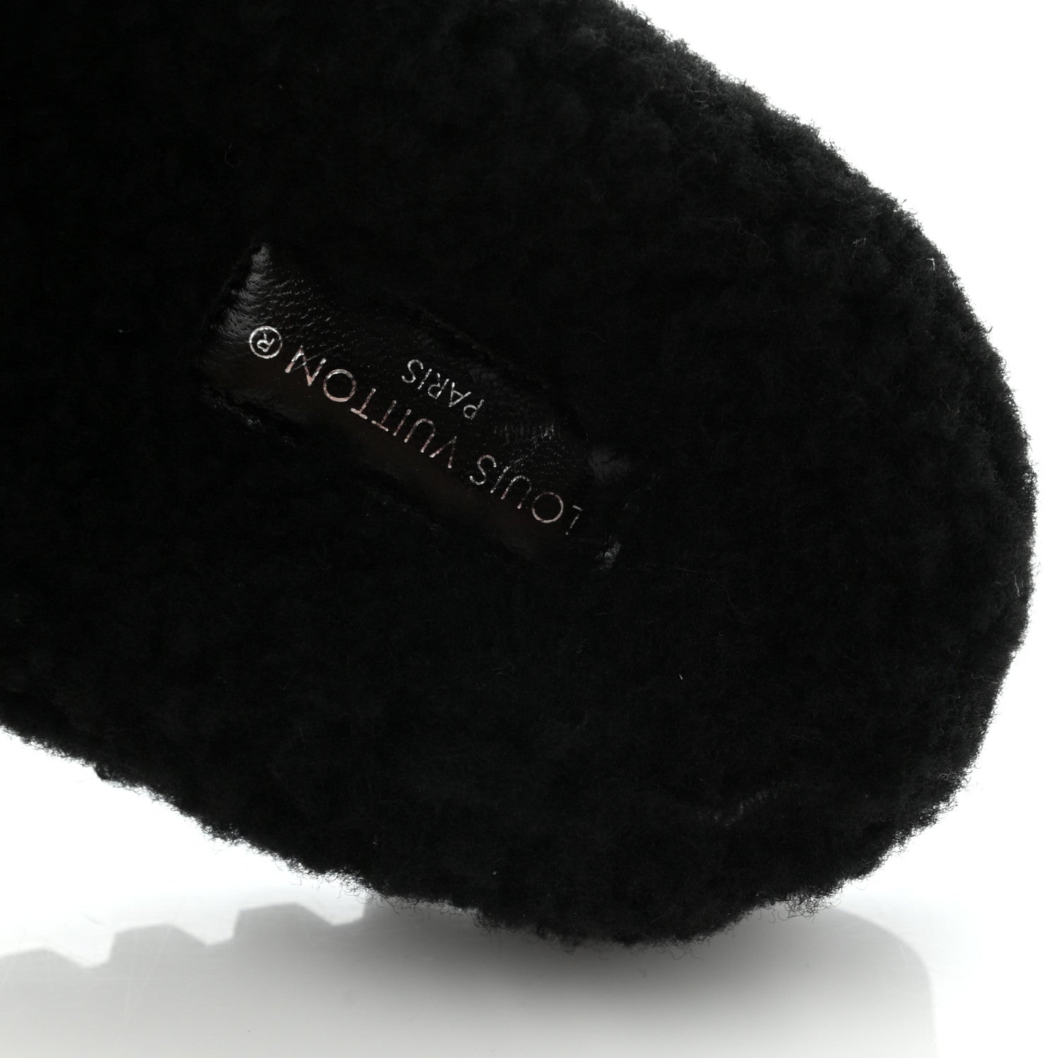 Louis Vuitton Shearling Paseo Flat Comfort Mule 39 Black 8 of 8