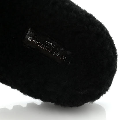 Louis Vuitton Shearling Paseo Flat Comfort Mule 39 Black 8 of 8
