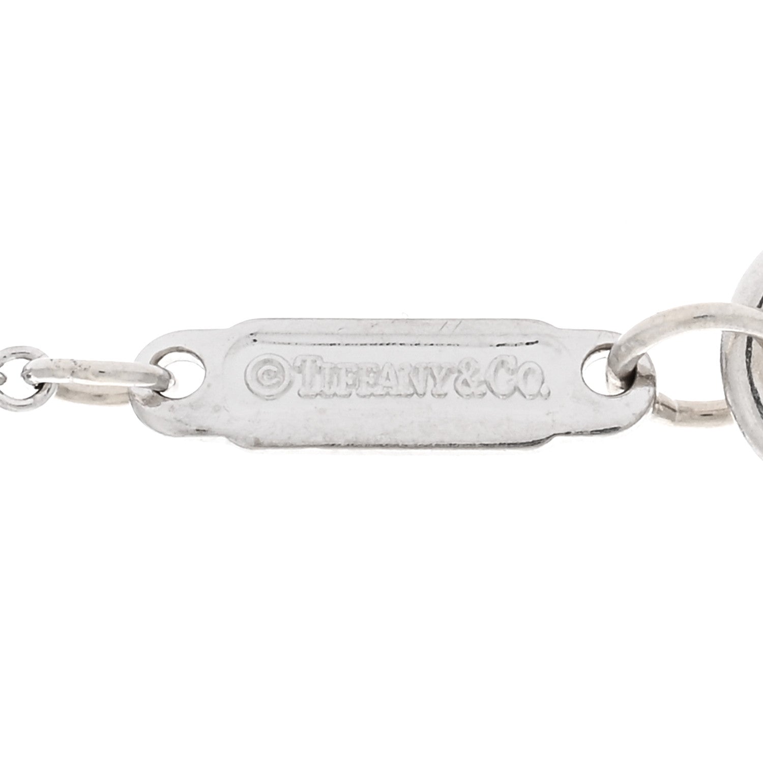 Tiffany 18K White Gold Diamond Cross Pendant Necklace 4 of 5