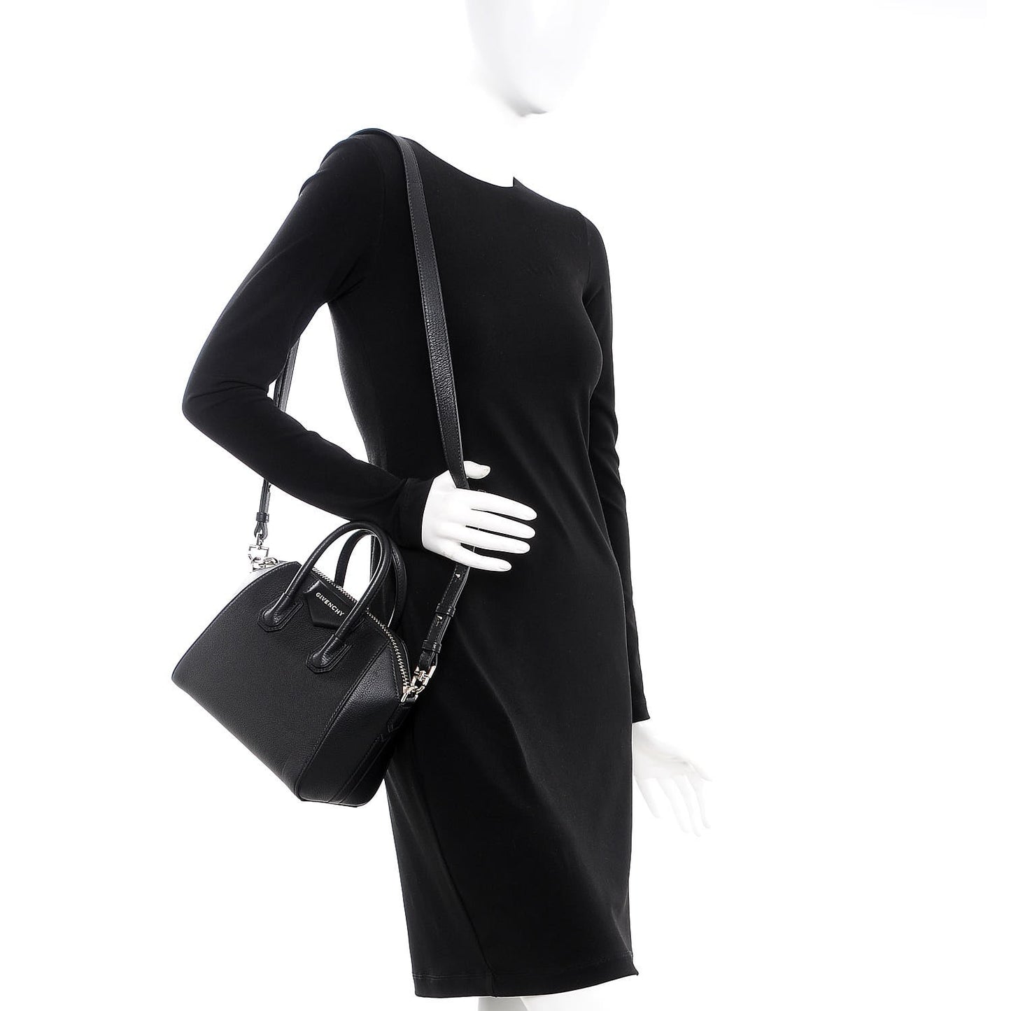 Sugar Goatskin Mini Antigona Black