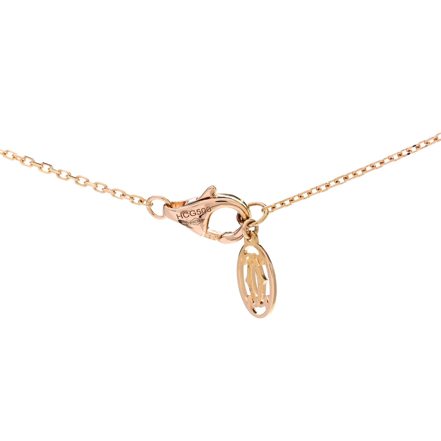 18K Pink Gold Diamond XS D'Amour Pendant Necklace