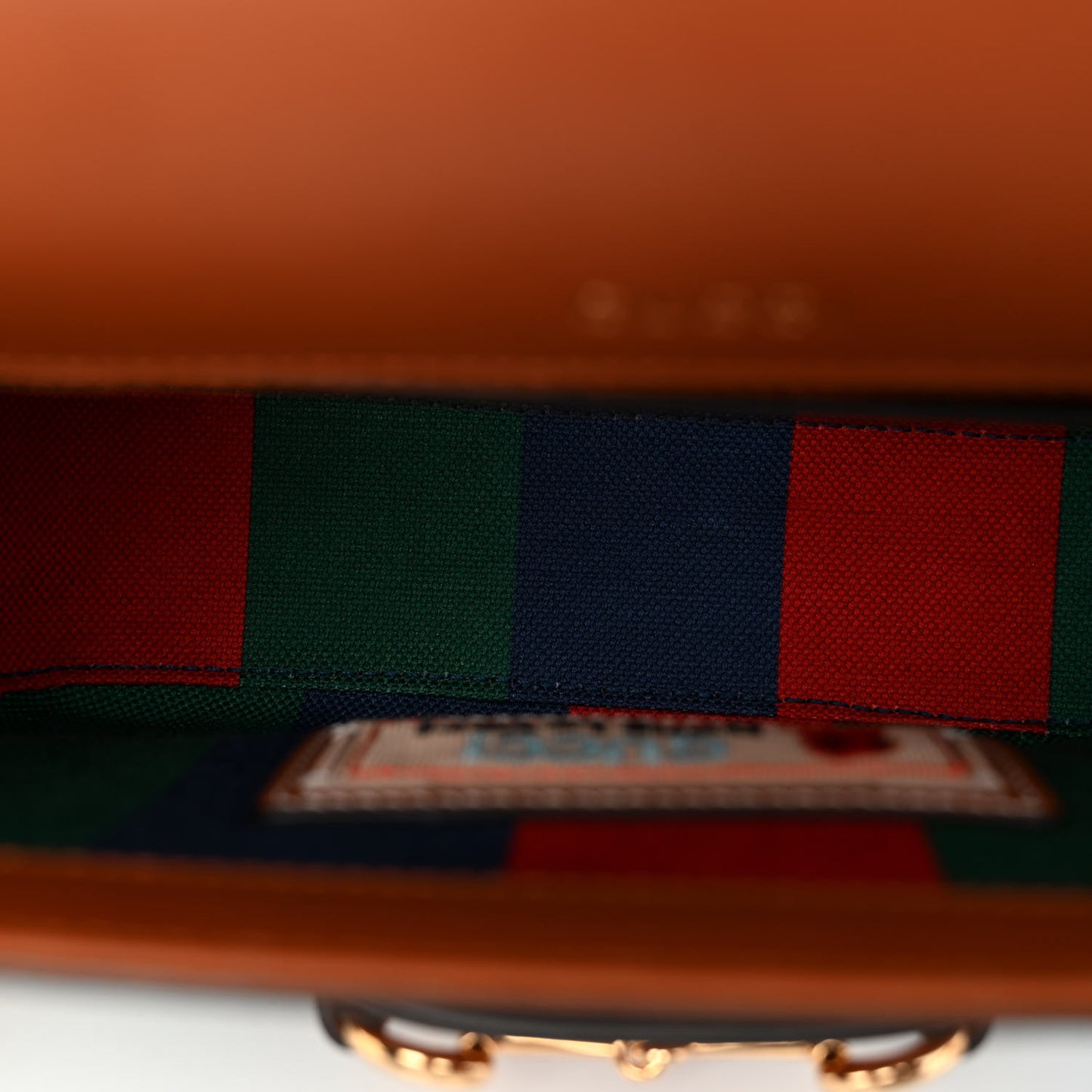 X DANS LE VERT Textured Dollar Calfskin GG Supreme Monogram Web Mini Horsebit 1955 Shoulder Bag Dusty Azure Beige Ebony