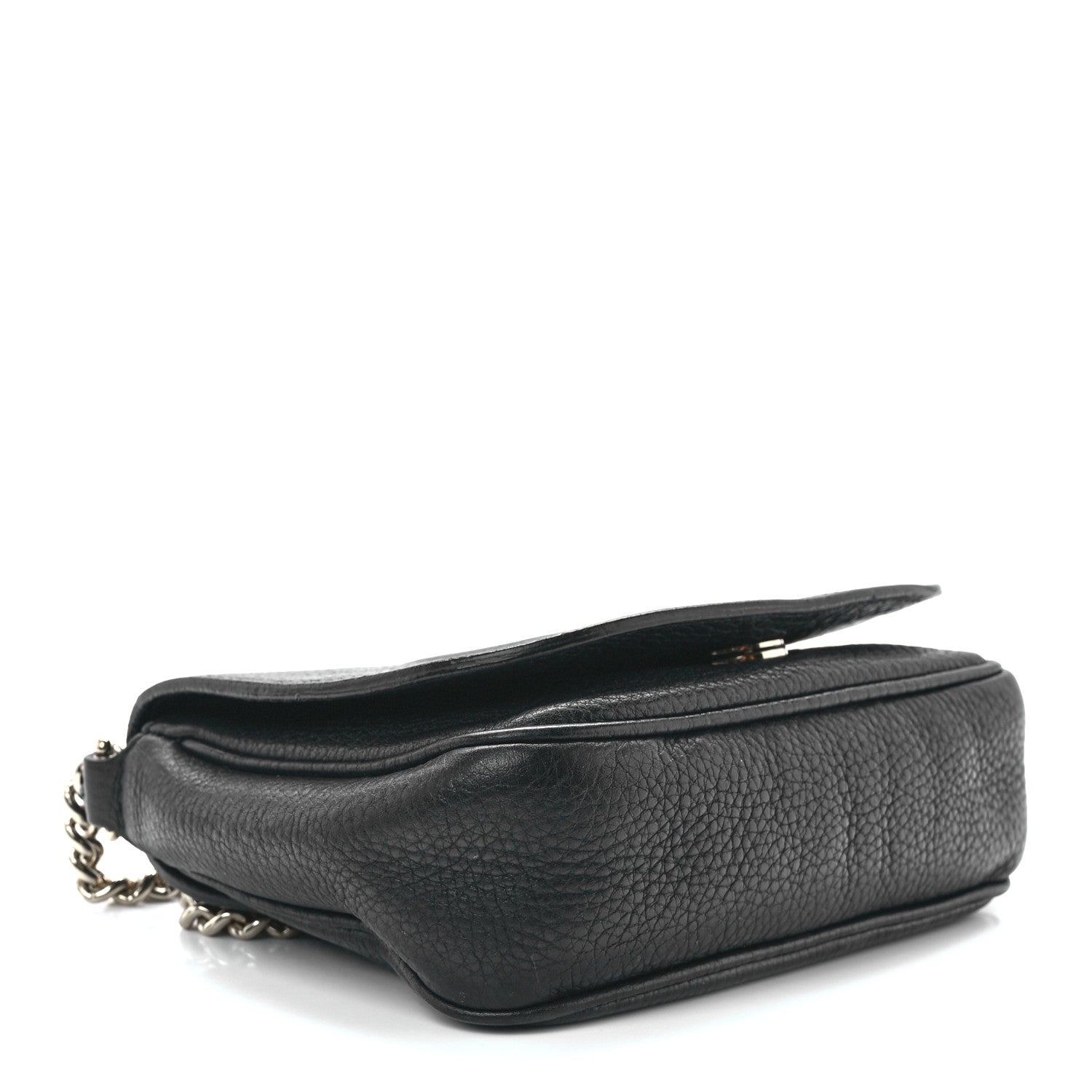 Gucci Pebbled Calfskin Small Soho Flap Crossbody Black 4 of 12