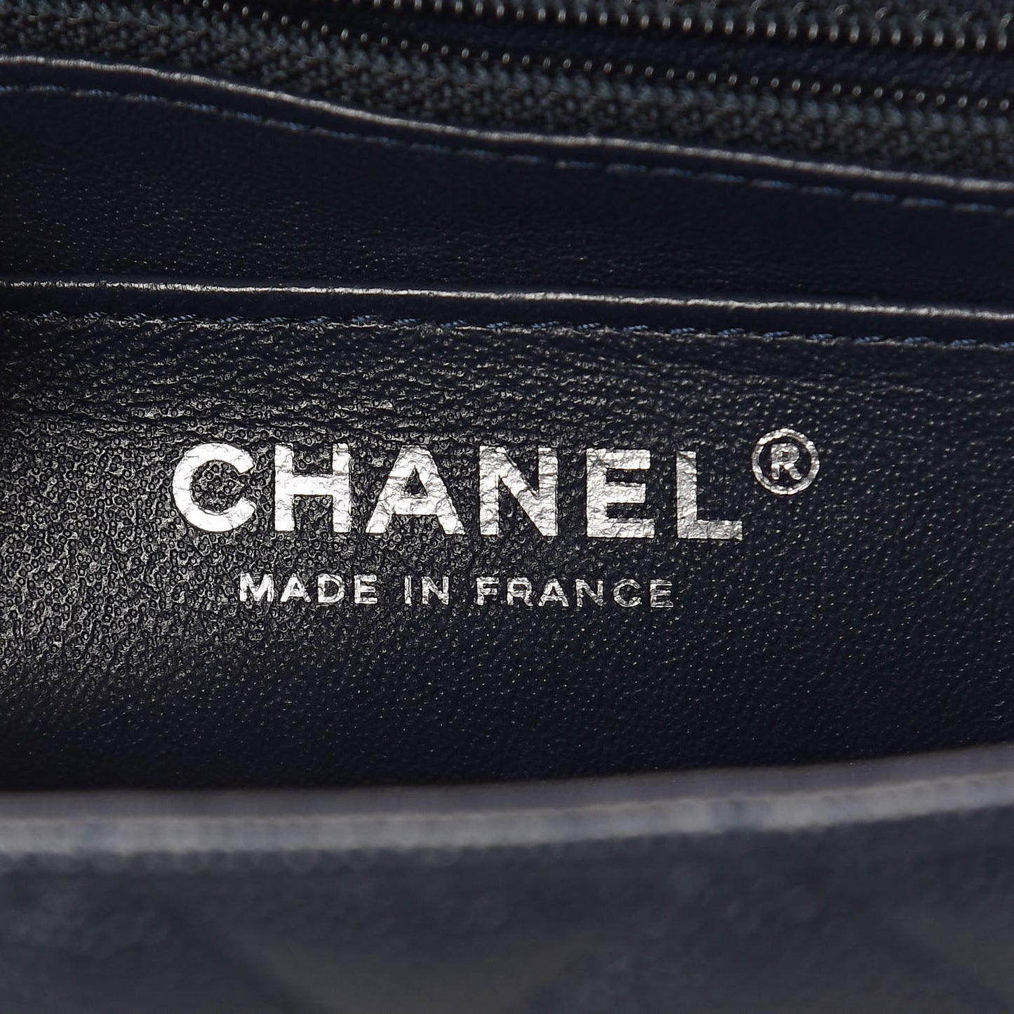 Caviar Quilted Mini Rectangular Flap Navy
