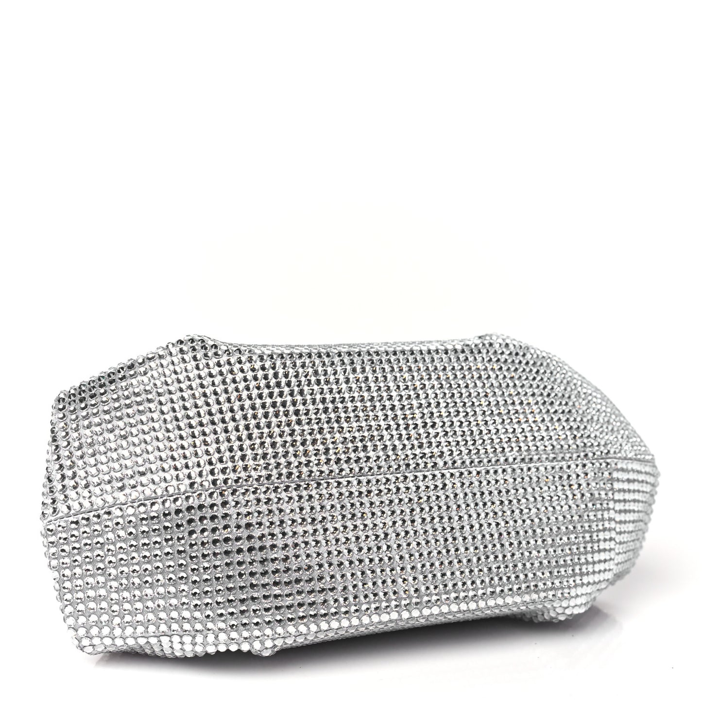 Swarovski Crystal Satin Gemma Clutch Silver