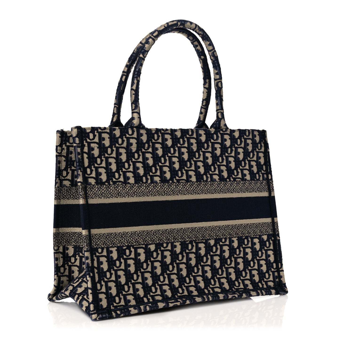 Oblique Medium Book Tote Blue Multicolor