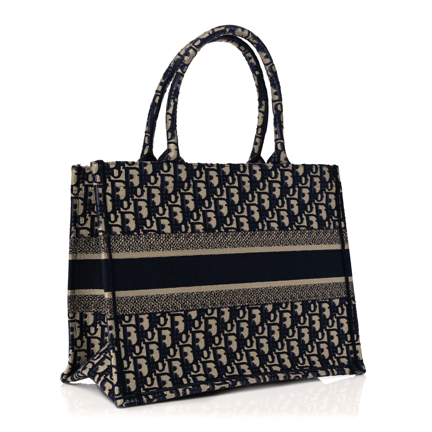 Christian Dior Oblique Medium Book Tote Blue Multicolor 2 of 10
