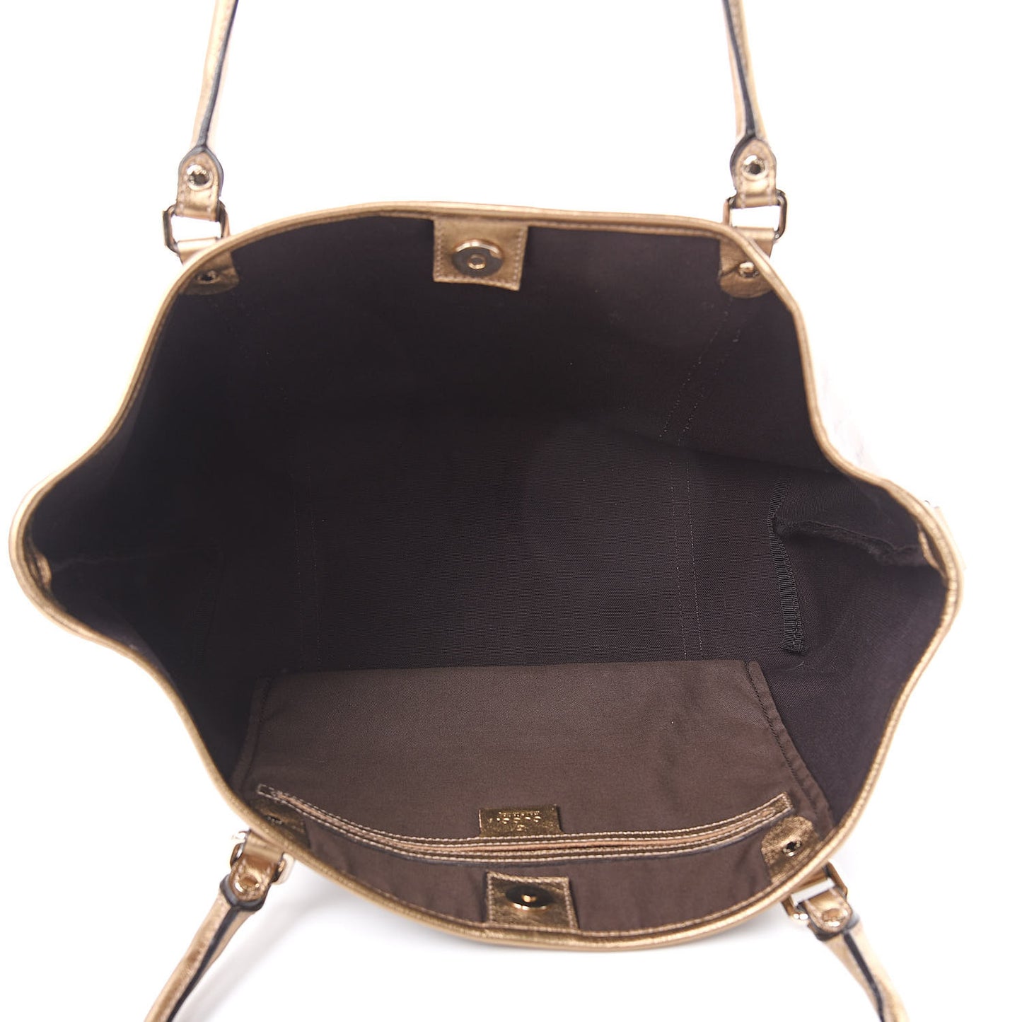 Crystal Monogram Medium Joy Tote Gold