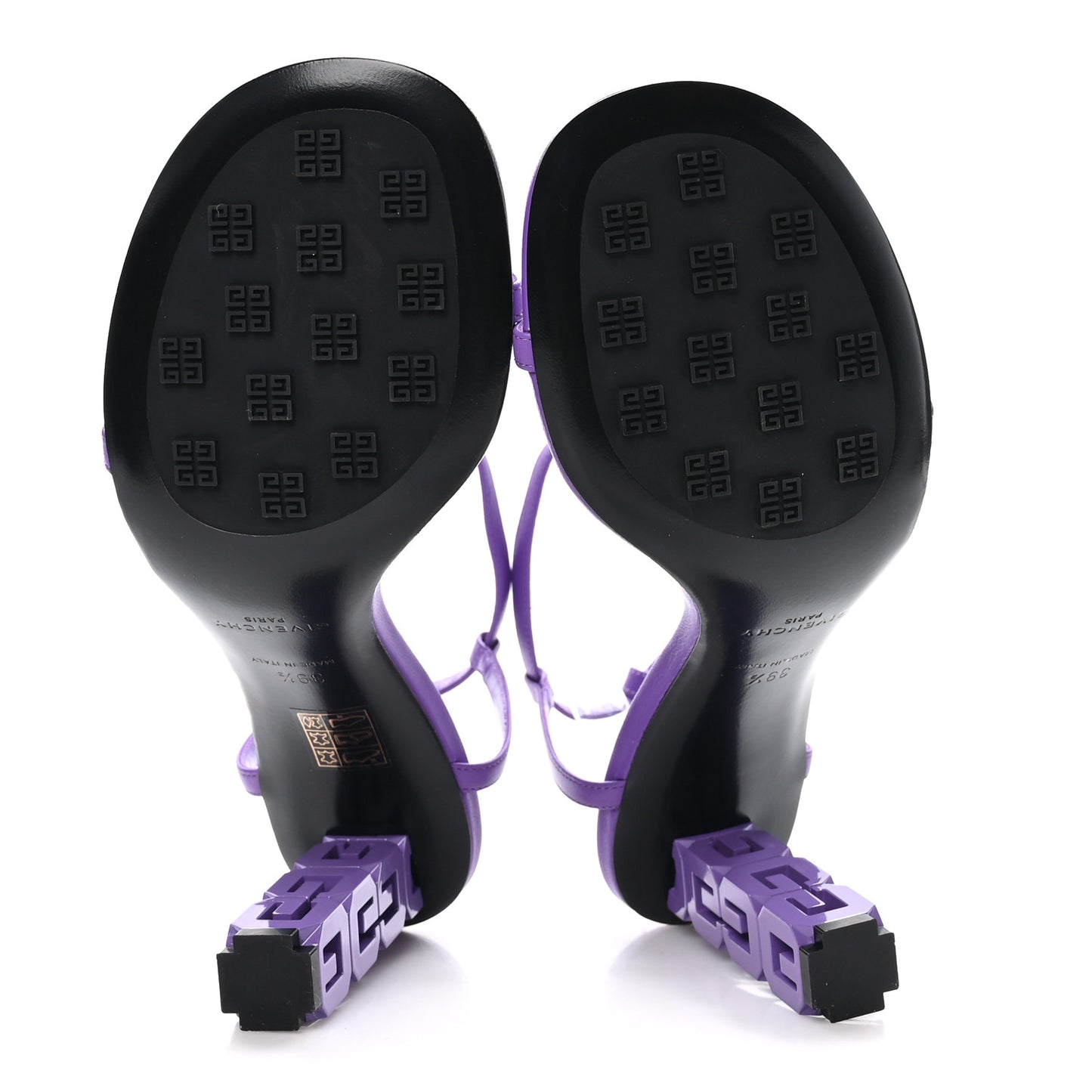 Smooth Nappa Monochrome G Cube 85mm Sandals 39.5 Ultraviolet