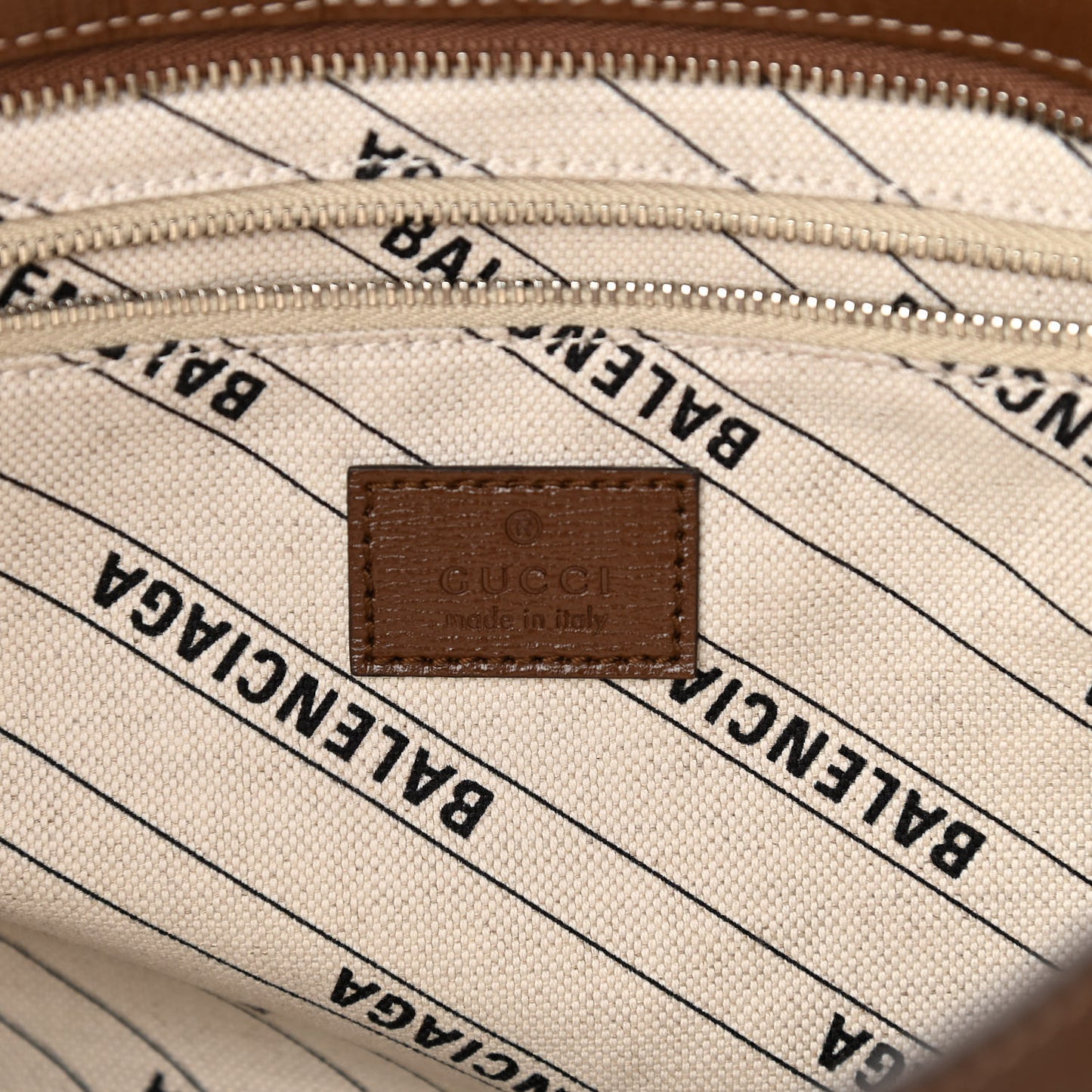 X GUCCI GG Monogram Azalea Calfskin Neo Classic Silver Hardware Medium City Beige Ebony Brown Sugar