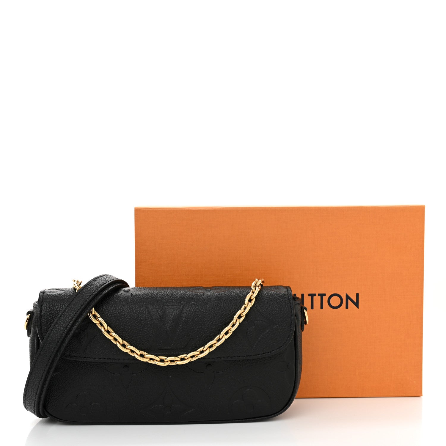 Louis Vuitton Empreinte Monogram Giant Ivy Wallet On Chain Black 12 of 12