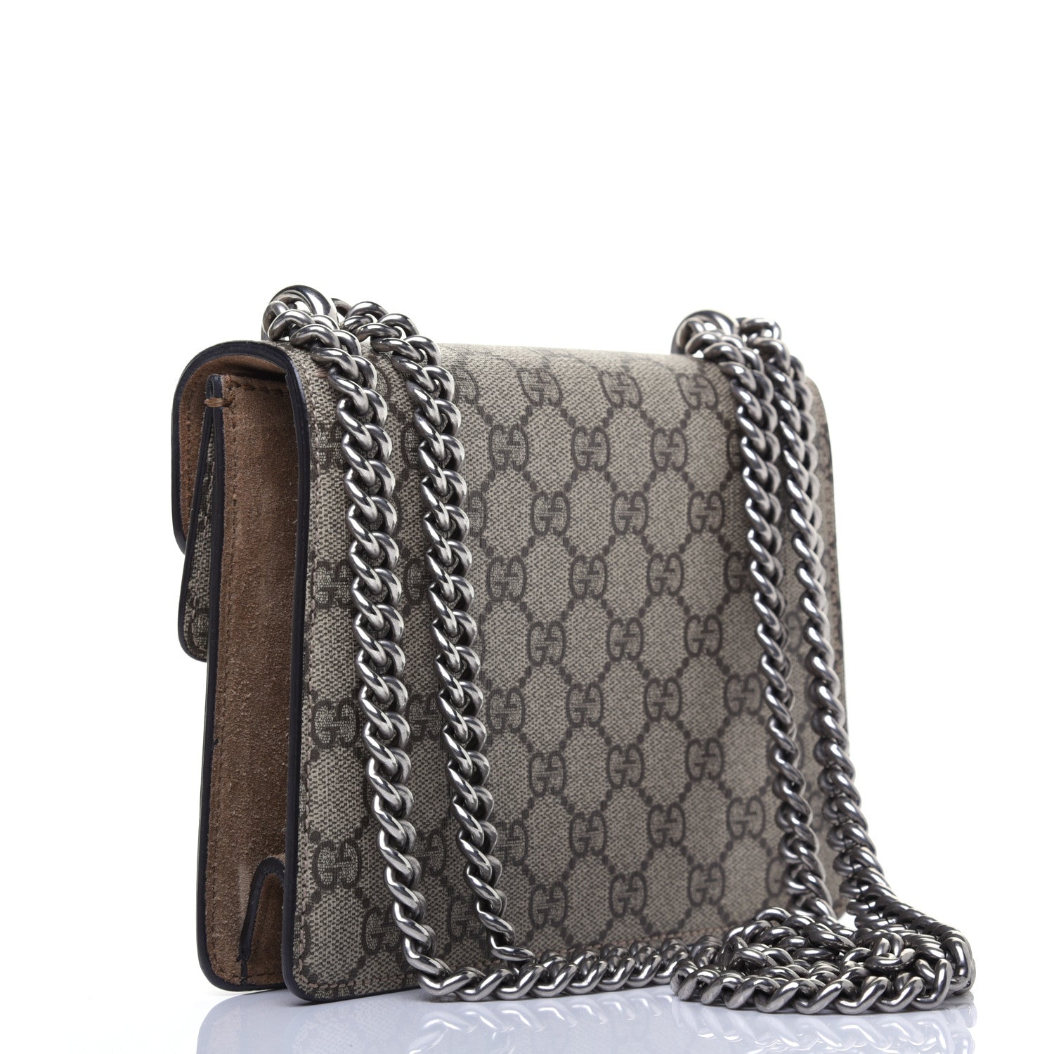 Gucci GG Supreme Monogram Mini Dionysus Shoulder Bag Taupe 3 of 12