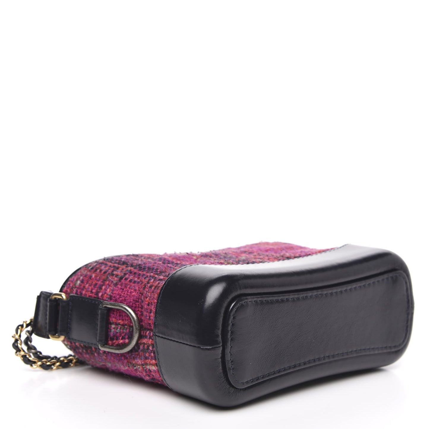 Tweed Calfskin Small Gabrielle Hobo Dark Navy