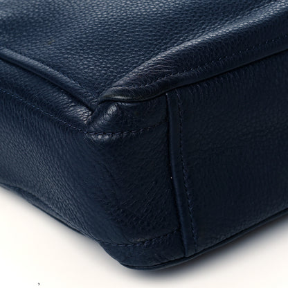 Marc Jacobs Supple Natural Grain Calfskin The Softshot 27 Bag Navy 10 of 11