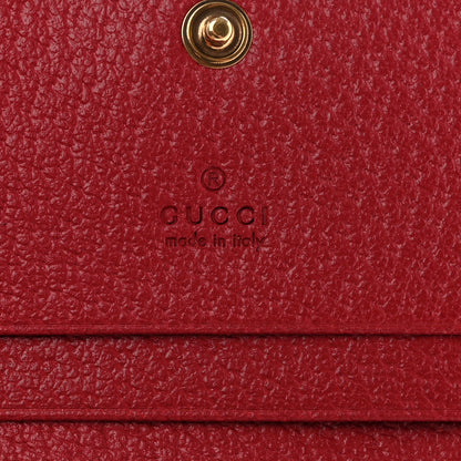 Gucci GG Supreme Monogram Queen Margaret Card Case Red 6 of 9