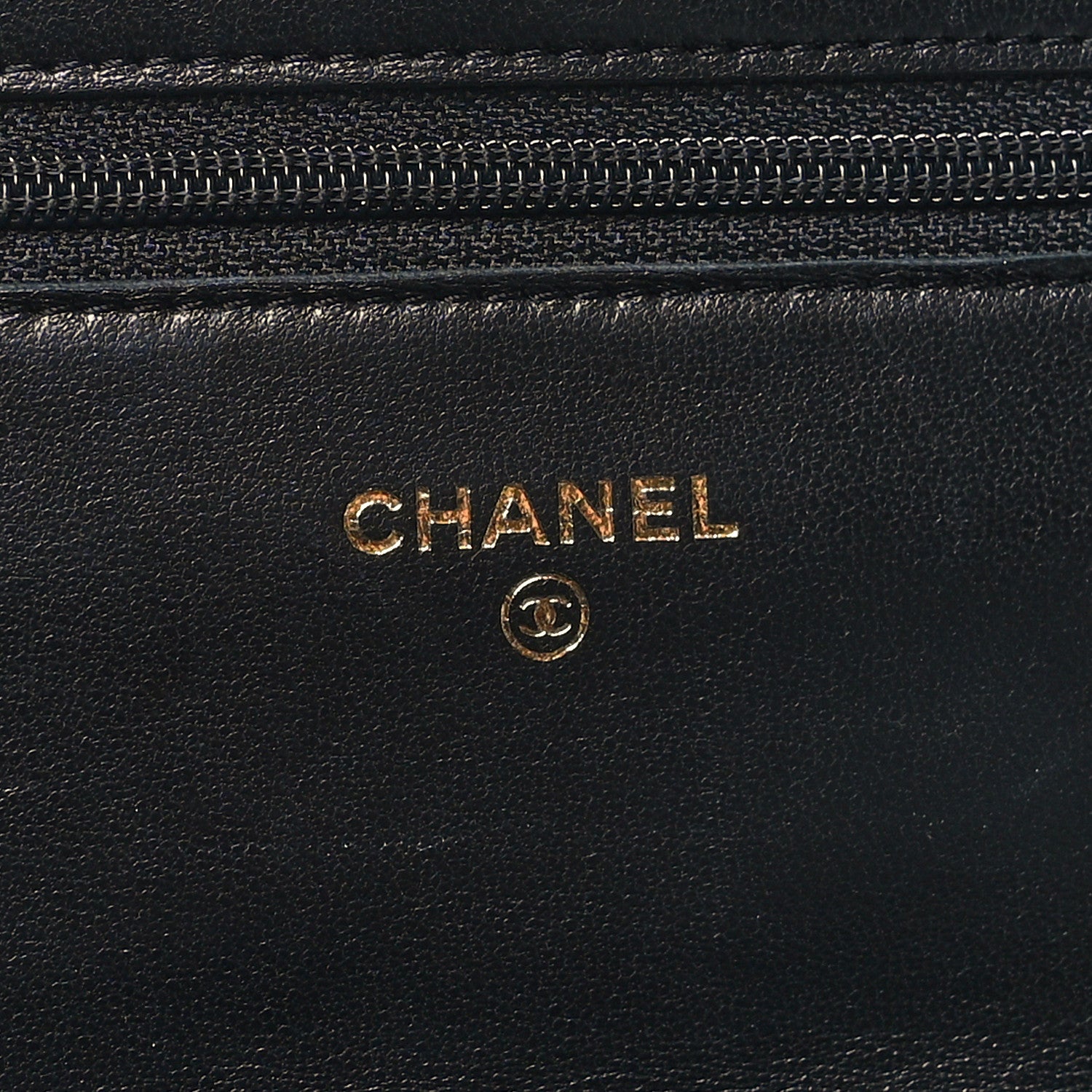 Chanel Lambskin Quilted Wallet On Chain WOC Black 6 of 13