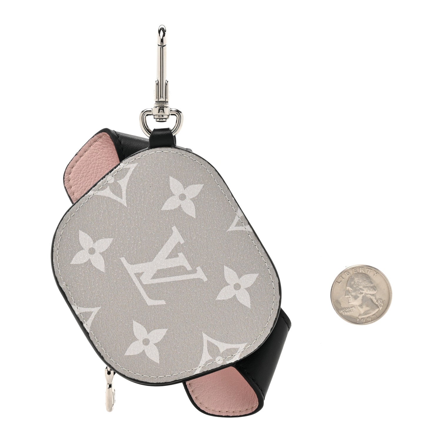 Louis Vuitton Monogram Dog Bag Bag Charm Key Holder Black 2 of 5
