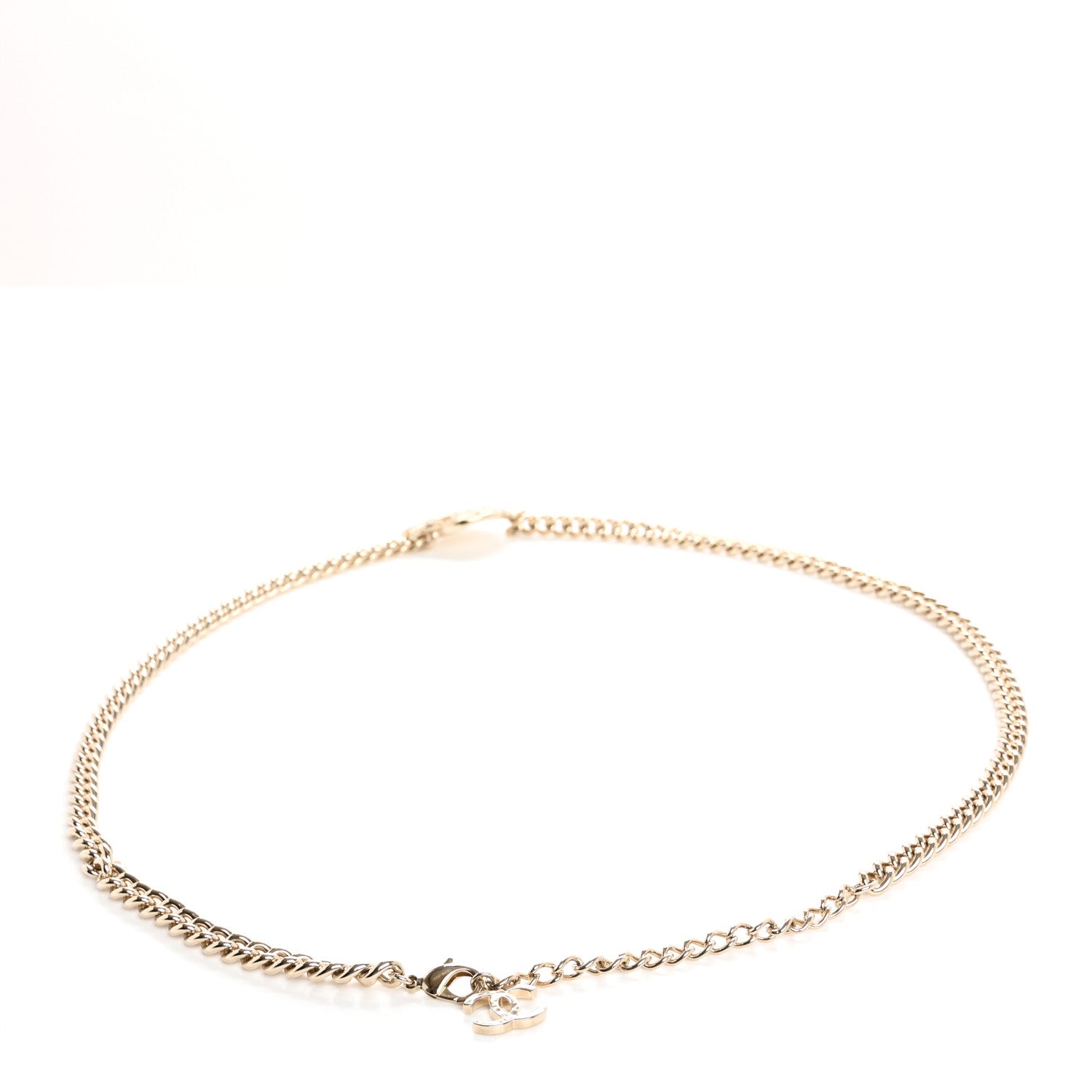 Chanel Metal Chain Crystal CC Star Belt Gold 2 of 3