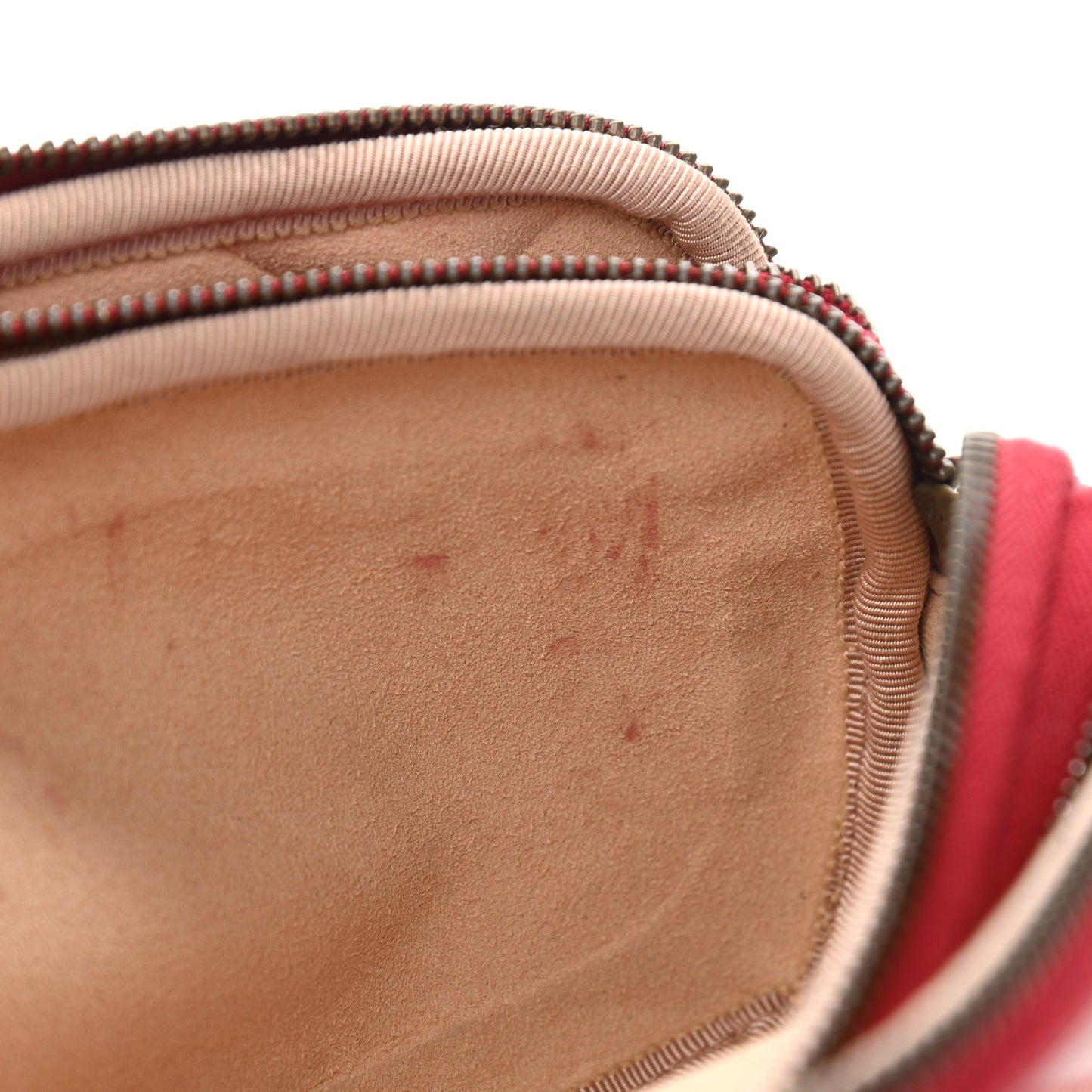 Calfskin Matelasse Mini GG Marmont Chain Crossbody Bag Hibiscus Red