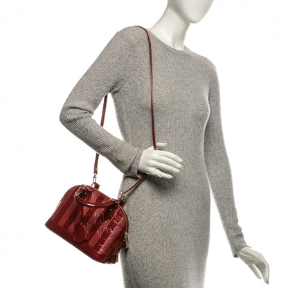 Louis Vuitton Vernis Rayures Alma BB Pomme D'Amour 2 of 7