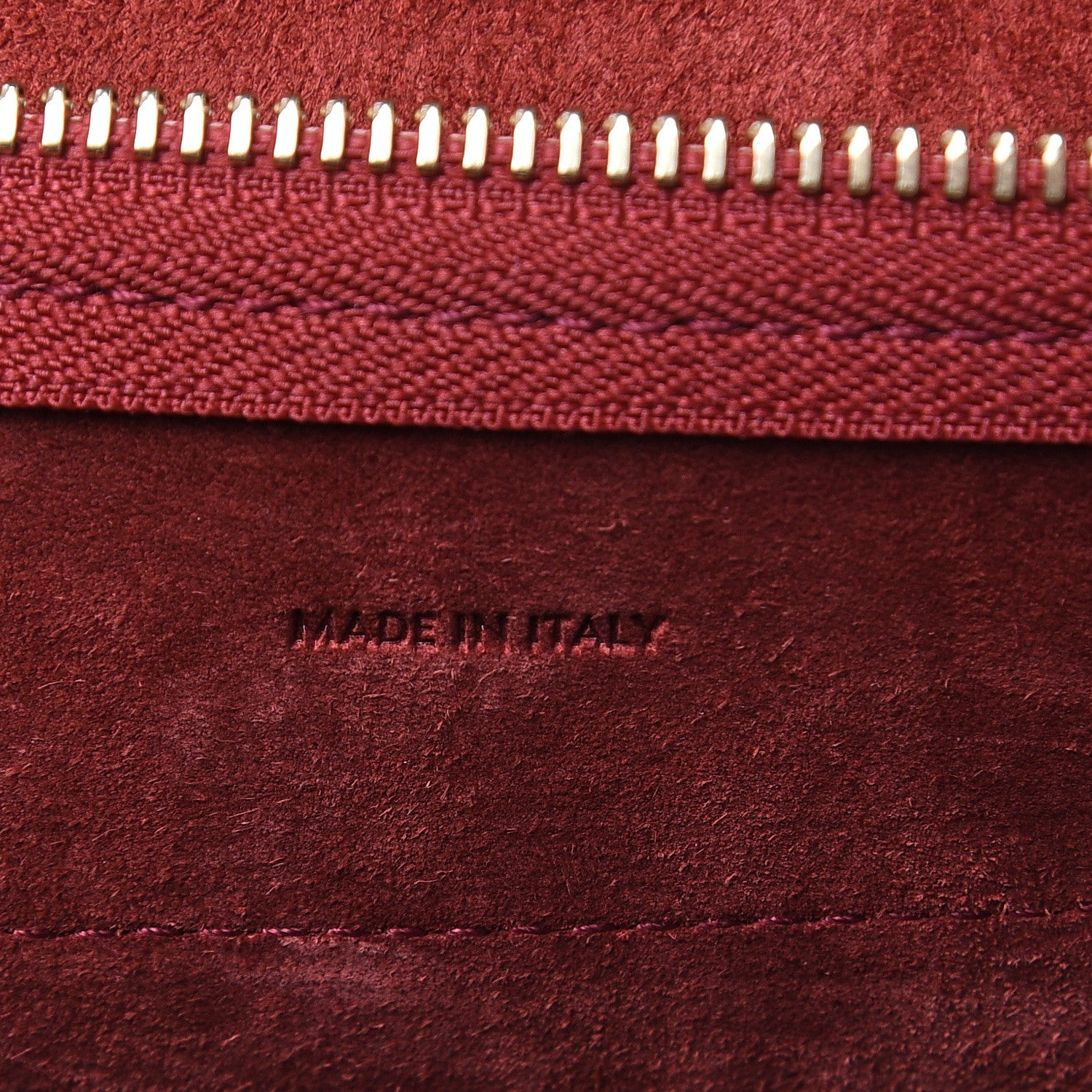 Celine Grained Calfskin Nano Belt Bag Ruby 6 of 9