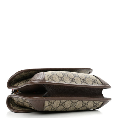 Gucci GG Supreme Monogram Web Small Neo Vintage Double Flap Messenger Bag Beige New Acero 4 of 11