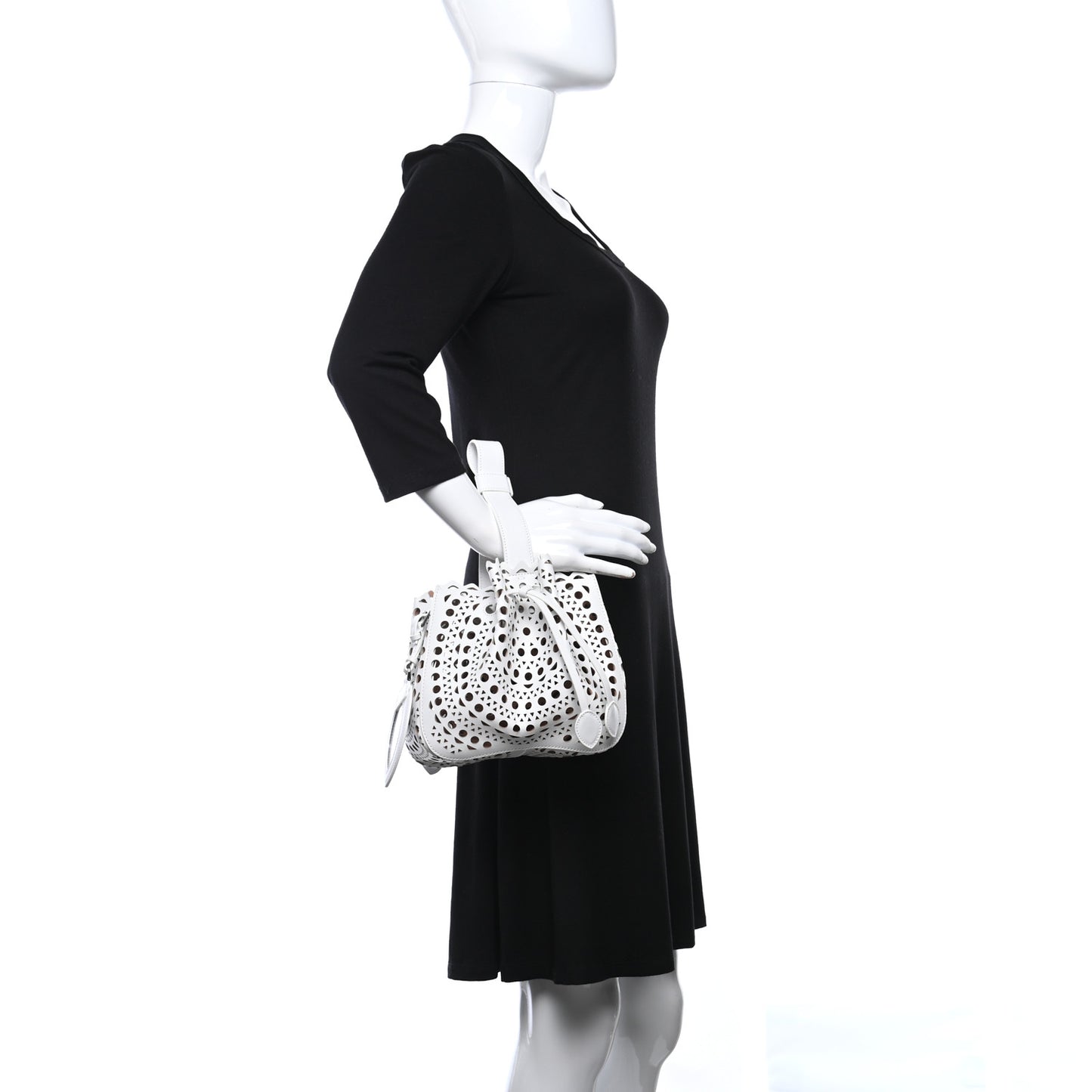 Lux Calfskin Vienne Rose-Marie 19 Bag White