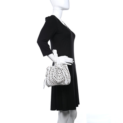 Alaia Lux Calfskin Vienne Rose-Marie 19 Bag White 2 of 7
