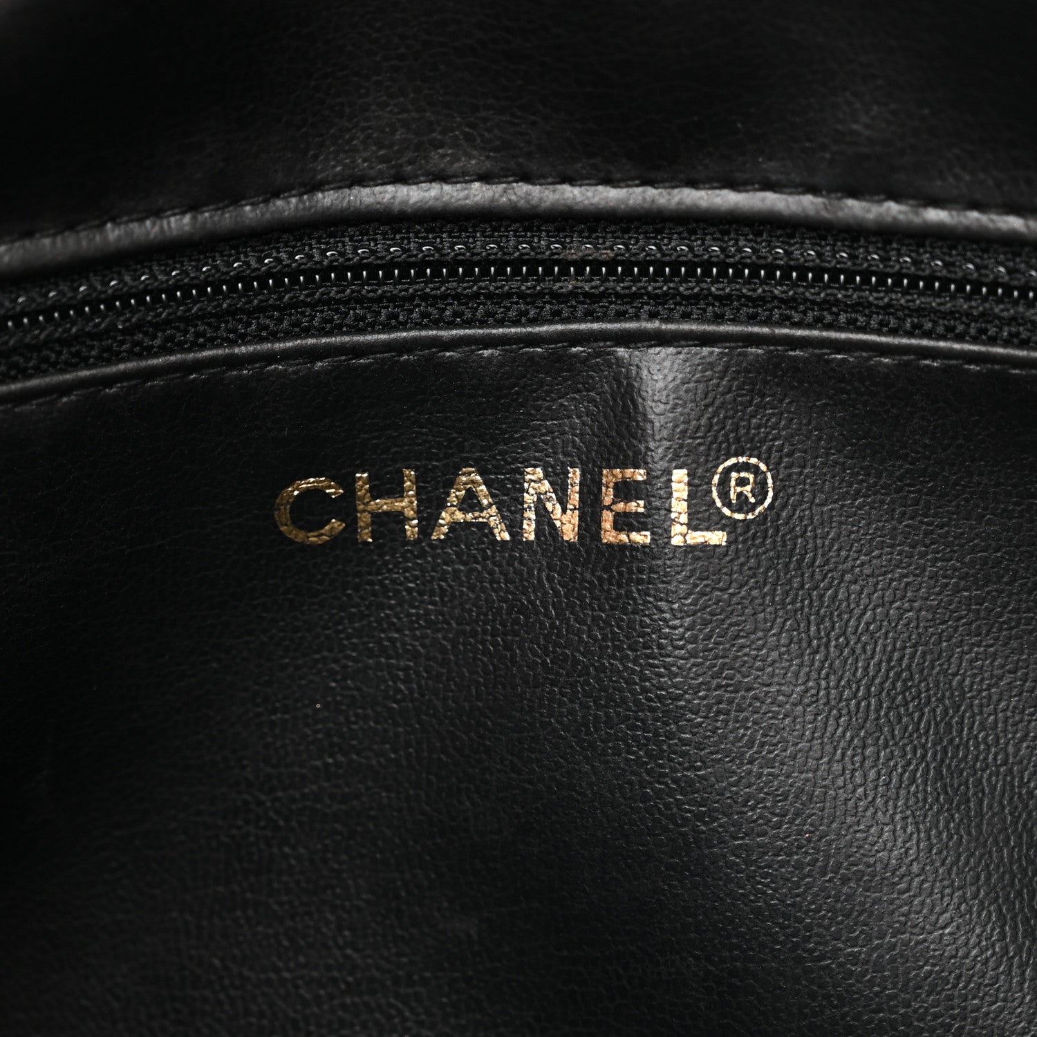 Chanel Caviar Timeless CC Cosmetic Pouch Bag Black 6 of 13