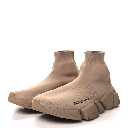 Balenciaga Technical 3D Recycled Knit Womens Speed 2.0 Sneakers Monocolor 39 Beige 3 of 7