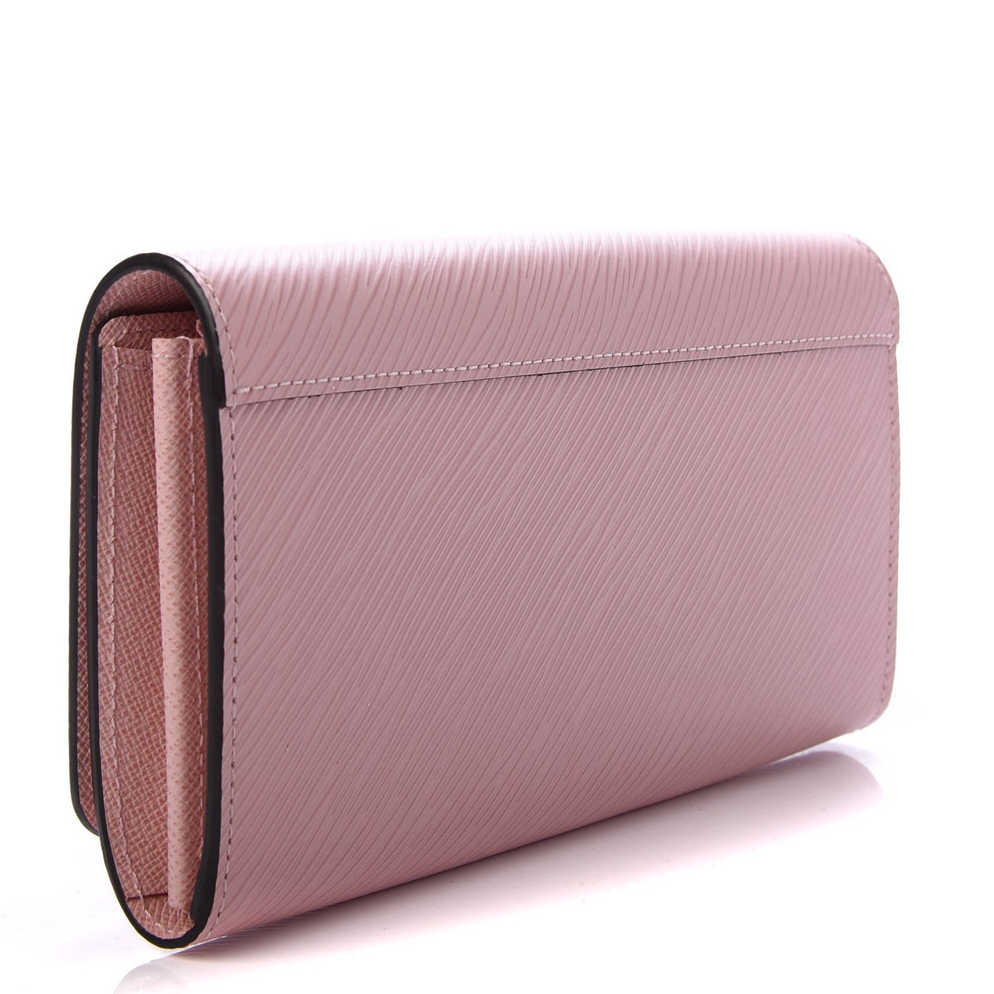 Epi Twist Wallet Rose Ballerine